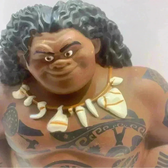 Disney Moana Mega Maui Bath Doll 8" Action Figure Toy The Rock - Picture 3 of 15